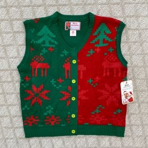 Ugly Christmas sweater vest, XL